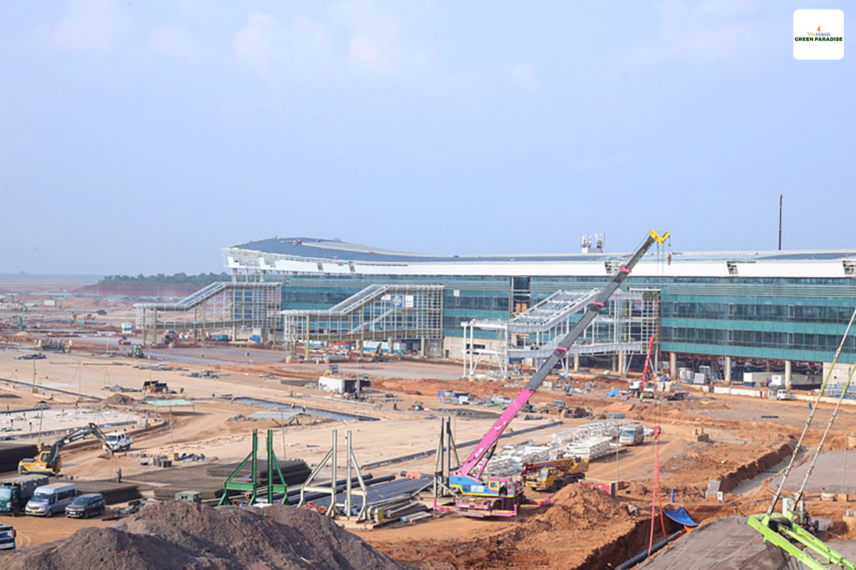 hinh anh tien do nha ga hanh khach so 1 san bay long thanh