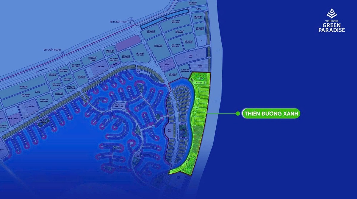 vi tri thien duong xanh vinh ngoc