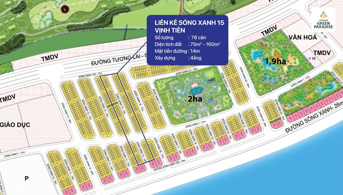 lien ke song xanh 15 vinh tien vinhomes can gio